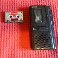 Sanyo mini registratore portatile fine anni 80