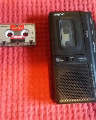 Sanyo mini registratore portatile fine anni 80