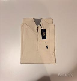 Pullover Half Zip Ralph Lauren Panna (XXL)