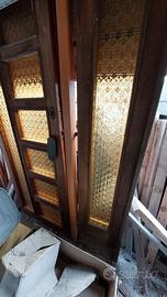 Porta in Douglass di ingresso a due ante