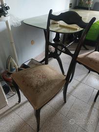 sedia sgabello coppia