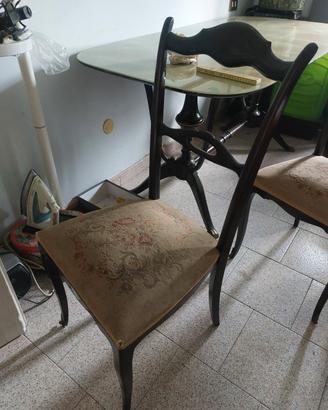 sedia sgabello coppia