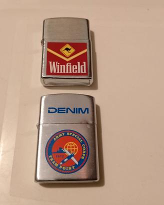 N. 2 accendini tipo zippo.