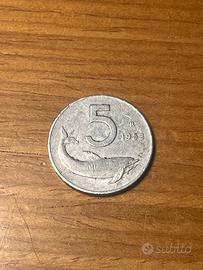 Moneta 5 Lire 1953