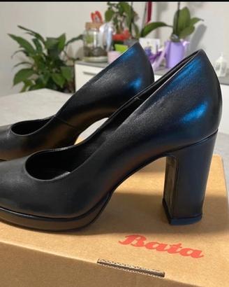 Scarpe con tacco nere numero 35 Bata