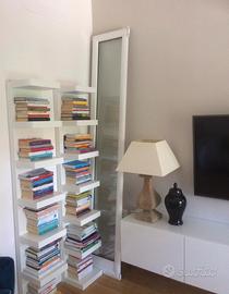 Due librerie uguali bianche