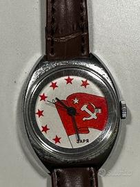 Orologio da polso vintage sovietico "Zarya" (ЗАРЯ)
