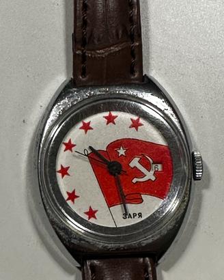 Orologio da polso vintage sovietico "Zarya" (ЗАРЯ)