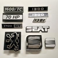 FIAT/SEAT/Peugeot - 10 Fregi/Emblemi