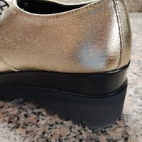 scarpe stringate oro