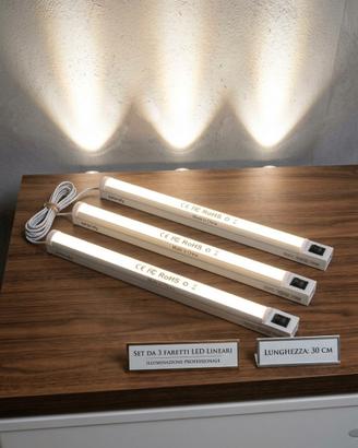 🌟 SET 3 BARRE LED SOTTOPENSILE DA 30 CM 