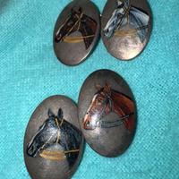 Gemelli uomo antichi dipinti a mano argneto 800