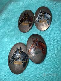 Gemelli uomo antichi dipinti a mano argneto 800