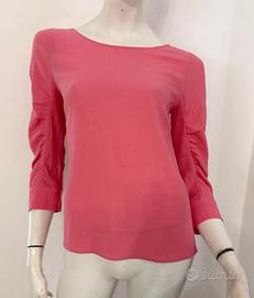 MAX&CO Maglia blusa rosa con fiocco
