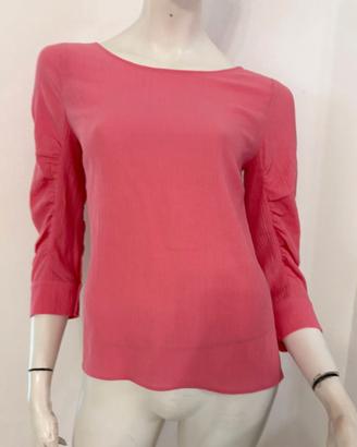 MAX&CO Maglia blusa rosa con fiocco