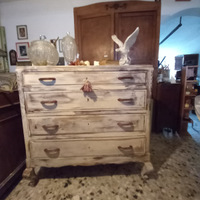 Cassettiera shabby anni 40/50
