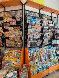 Griglie espositive in metallo per edicola/negozio