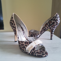 Scarpe con tacco leopardate sexy n.40