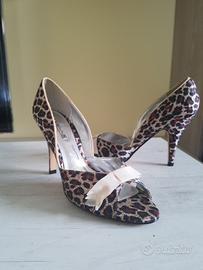 Scarpe clearance leopardate tacco