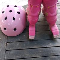 Pattini in linea bambino + casco eur 10