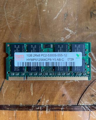 1 gb ddr2 666mhz sodimm 200 pin ram notebook pc hp