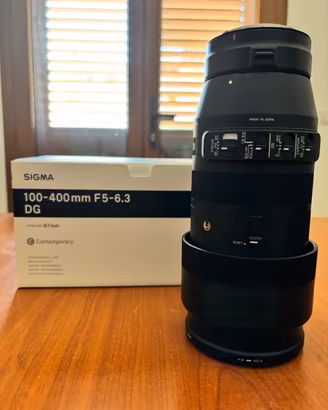 Sigma 100-400mm F5-6.3 attacco Canon