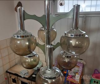 lampadario Space age Gaetano Sciolari vintage 1970