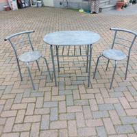 SET DA ESTERNO TAVOLO + 2 SEDIE COME NUOVO !!!