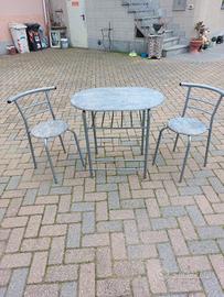 SET DA ESTERNO TAVOLO + 2 SEDIE COME NUOVO !!!