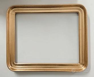Cornice antica in legno in foglia oro cm 24 x30