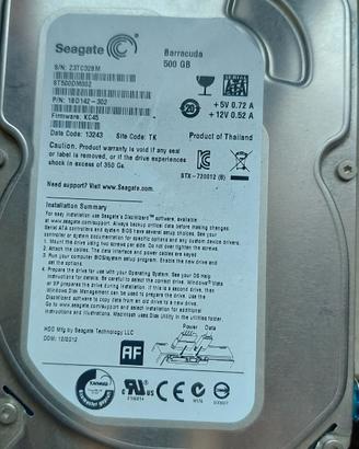 HARD DISK 500 Gb