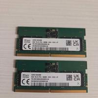 2 banchi Ram DDR5 - so dimm 8gb