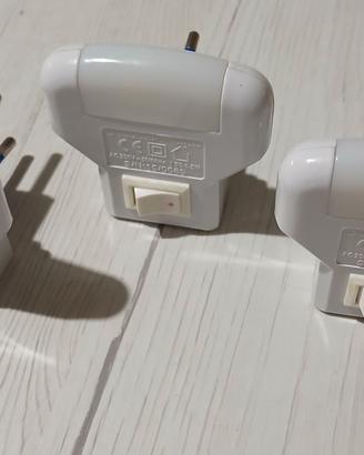 3 Velamp luci notturne a led, con interruttore