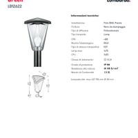 illuminazione da esterno 5 lampade lombardo LB1262