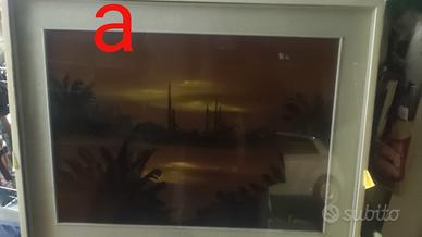 Grande OAESAGGIO LACUSTRE su MDF di ALBA LENA