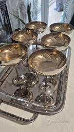 Servizio calici vintage in silver – set completo