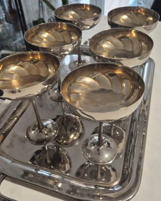 Servizio calici vintage in silver – set completo