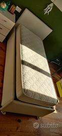 letto singolo con cassettiera + materasso