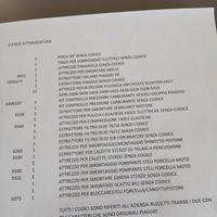 ATTREZZATURA IN BLOCCO COME DA ELENCO