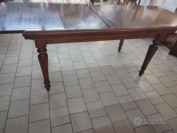 tavolo rettangolare allungabile a serrandina