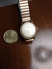 orologio vetta 17 rubis 20 mm placato oro donna