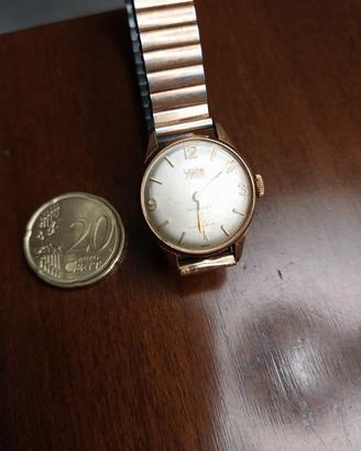 orologio vetta 17 rubis 20 mm placato oro donna