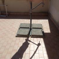 8 lastre di pietra da giardino + OMBRELLONE 