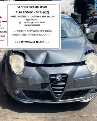 ALFA ROMEO - MiTo (QZ) 1.3 JTDm-2 S&S Ber. 3p Imm.