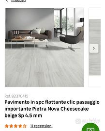 Pavimento flottante + sotto pavimento