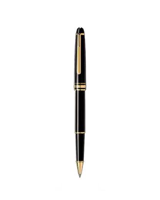 Montblanc penna resina e oro + cartuccie
