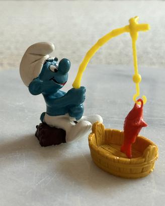 Super Puffo Pescatore Schleich 40207 - Variante 5A