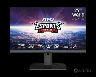 MSI Monitor 2K Gaming/Lavoro IPS 170HZ