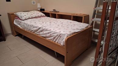 Letto singolo con mobile
