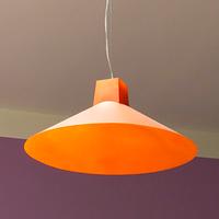 LAMPADARIO IN VETRO ARANCIONE 